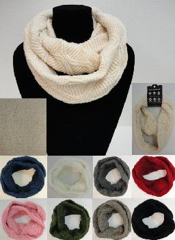 Knitted Infinity Scarf [Wavy Knit]